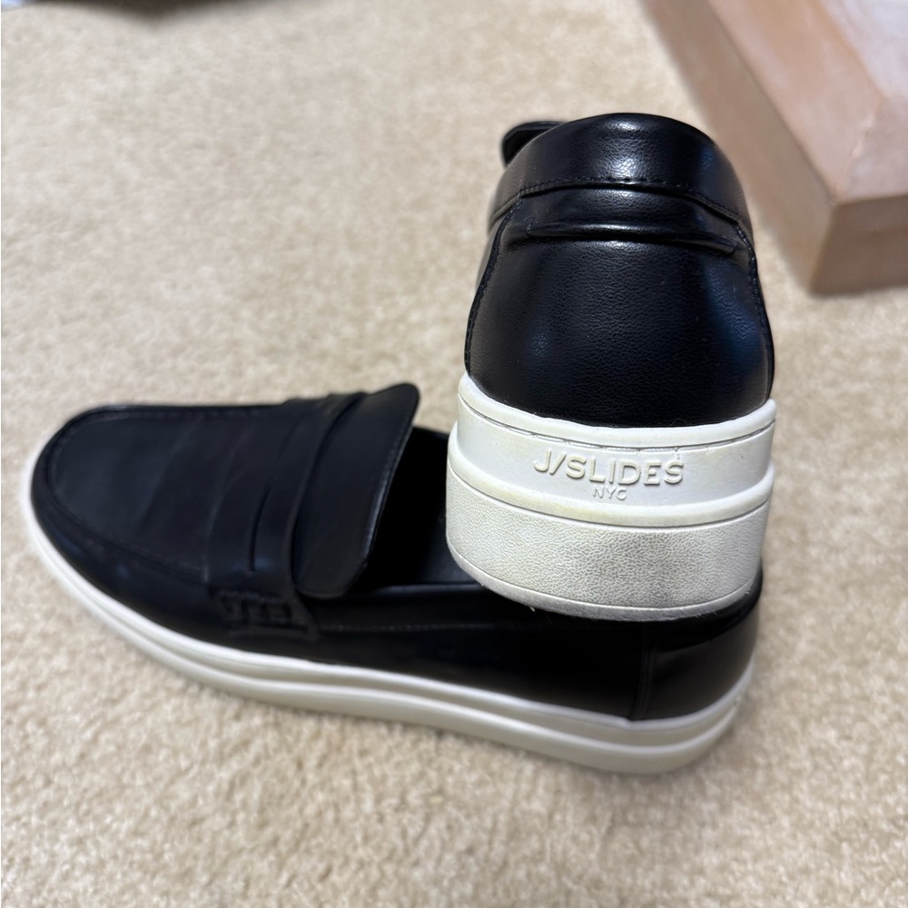 J/SLIDES Women’s Black Loafers size 8 - Picture 3 of 7